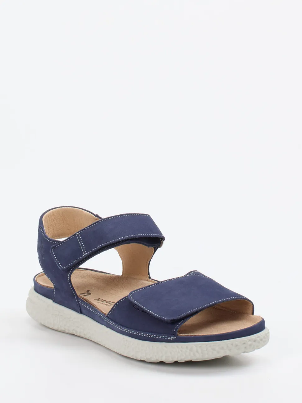 Hartjes – Komfortsandalen aus Nubukleder Marineblau