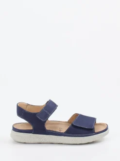 Hartjes – Komfortsandalen aus Nubukleder Marineblau