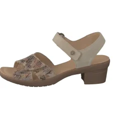Hartjes – Komfort-Sandalen aus Veloursleder beigegrau