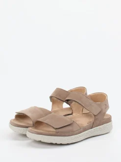 Hartjes – Komfortsandalen aus Nubukleder Beige