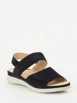 Hartjes – Komfortsandalen aus Veloursleder Schwarz