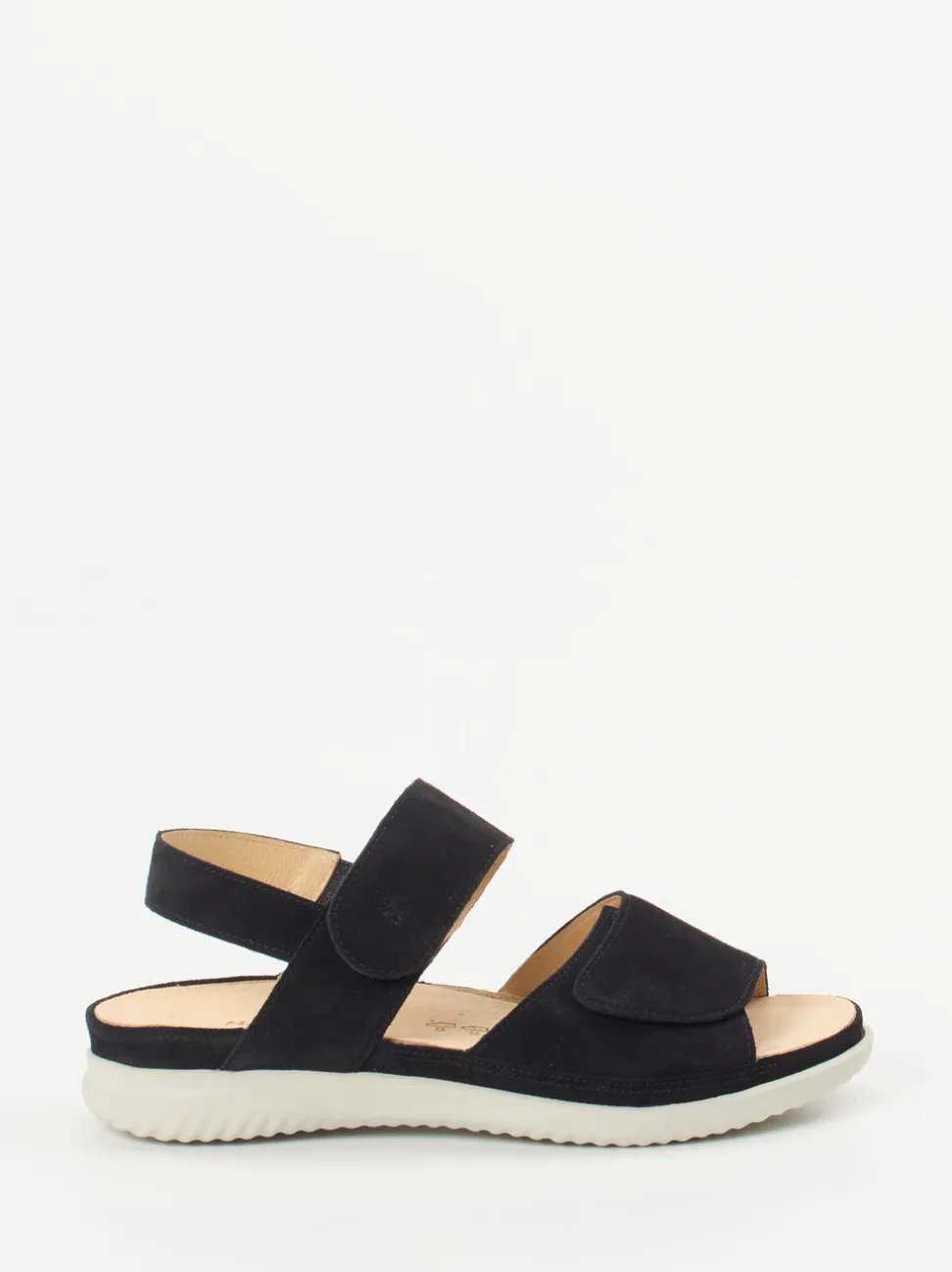 Hartjes – Komfortsandalen aus Veloursleder Schwarz