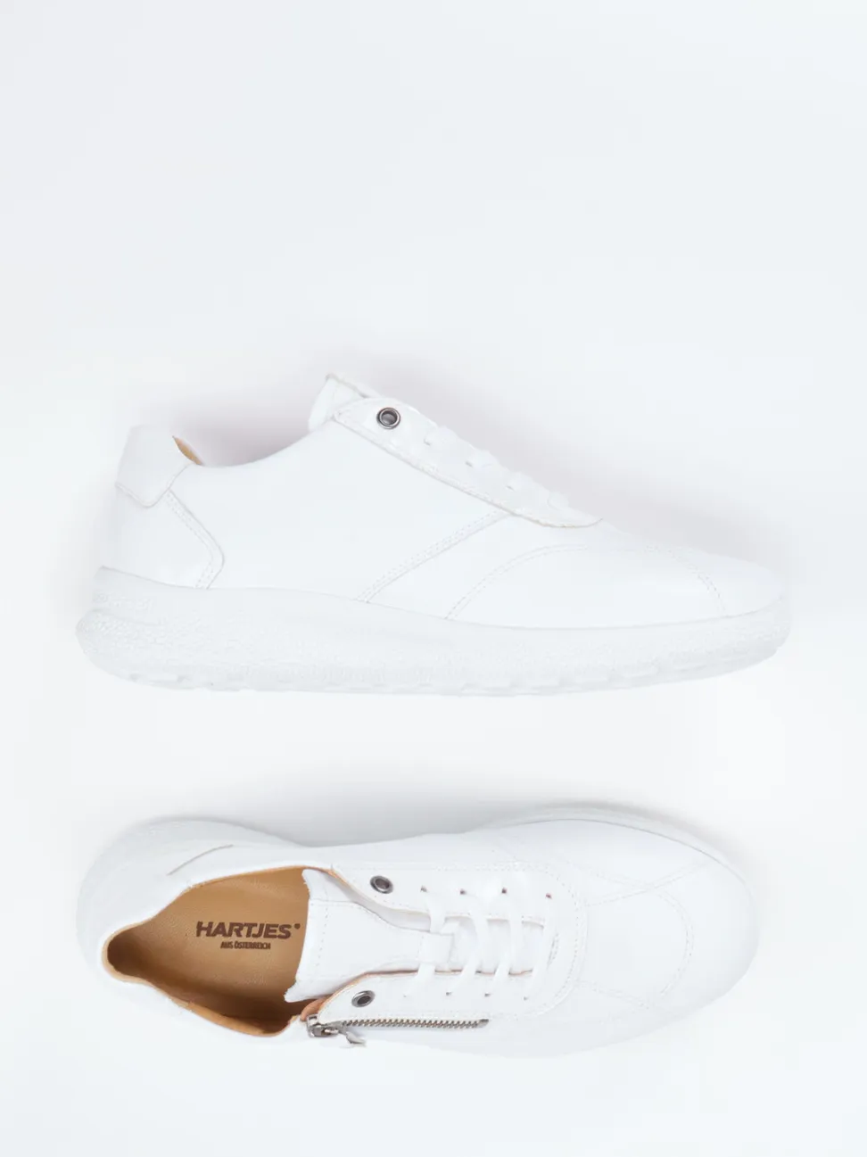 Hartjes – Komfort-Sneaker aus Kalbleder weiß