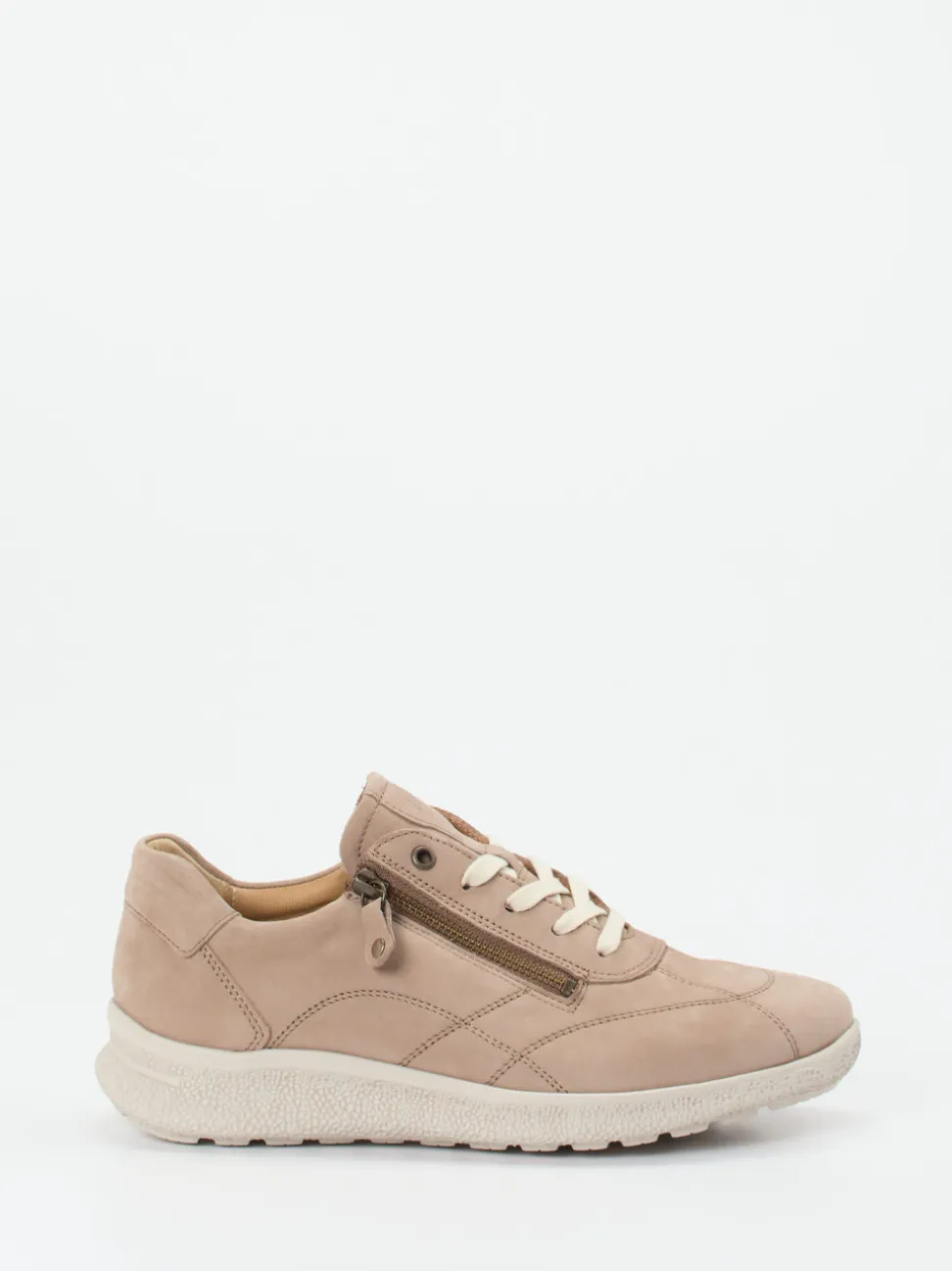 Hartjes – Komfort-Sneaker aus Nubukleder beige