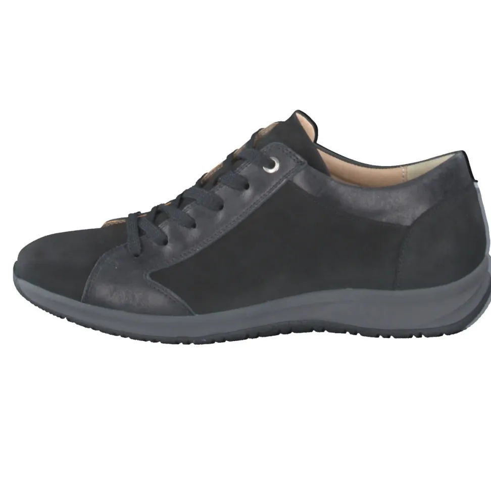 Hartjes – Komfort-Sneaker aus Nubukleder schwarz