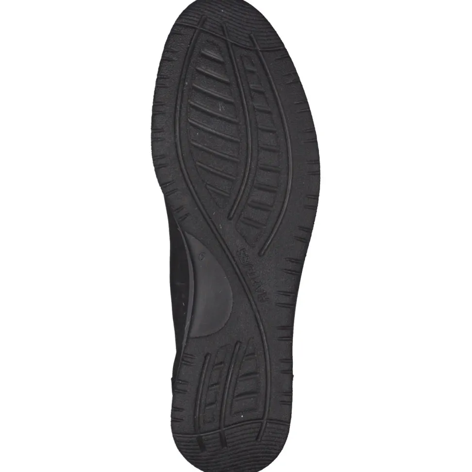 Hartjes – Komfort-Sneaker aus Nubukleder schwarz