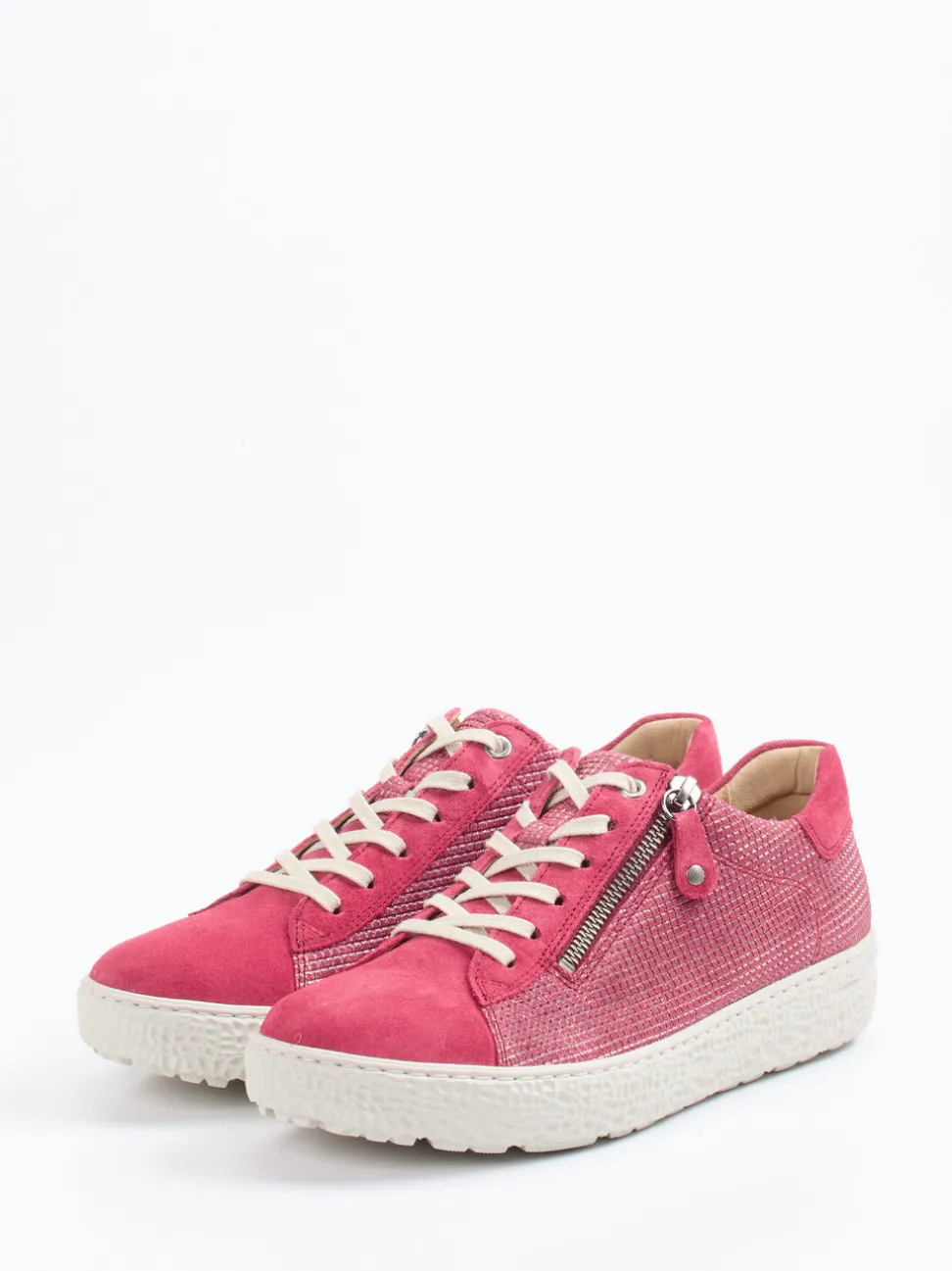Hartjes – Komfort-Sneaker aus Veloursleder pink