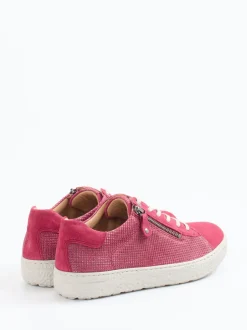 Hartjes – Komfort-Sneaker aus Veloursleder pink