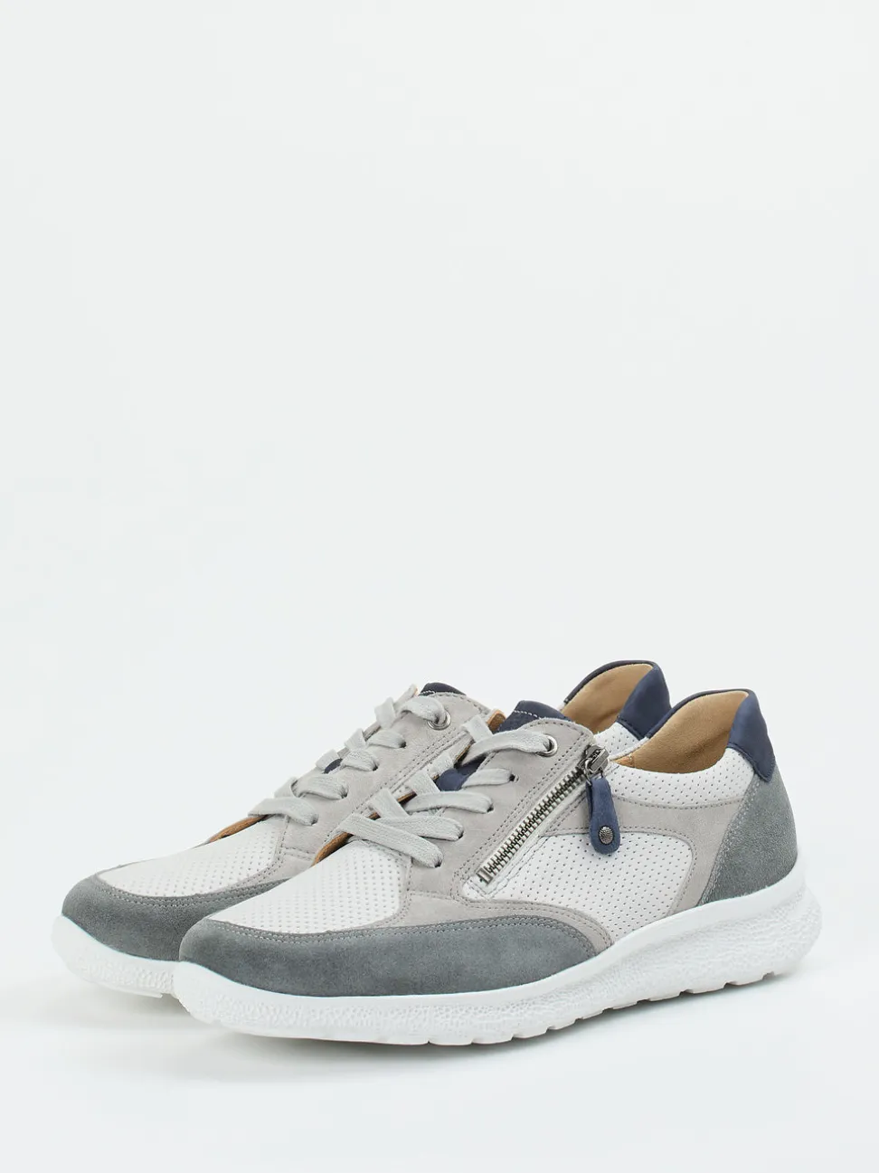 Hartjes – Komfort-Sneaker aus Veloursleder Grau