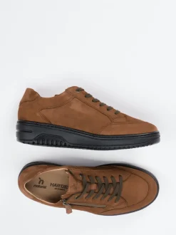 Hartjes – Komfort-Sneaker aus Nubukleder braun