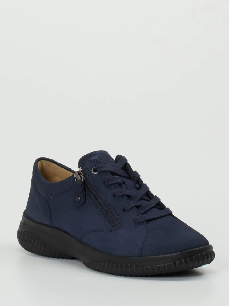 Hartjes – Komfort-Sneaker aus Nubukleder marineblau
