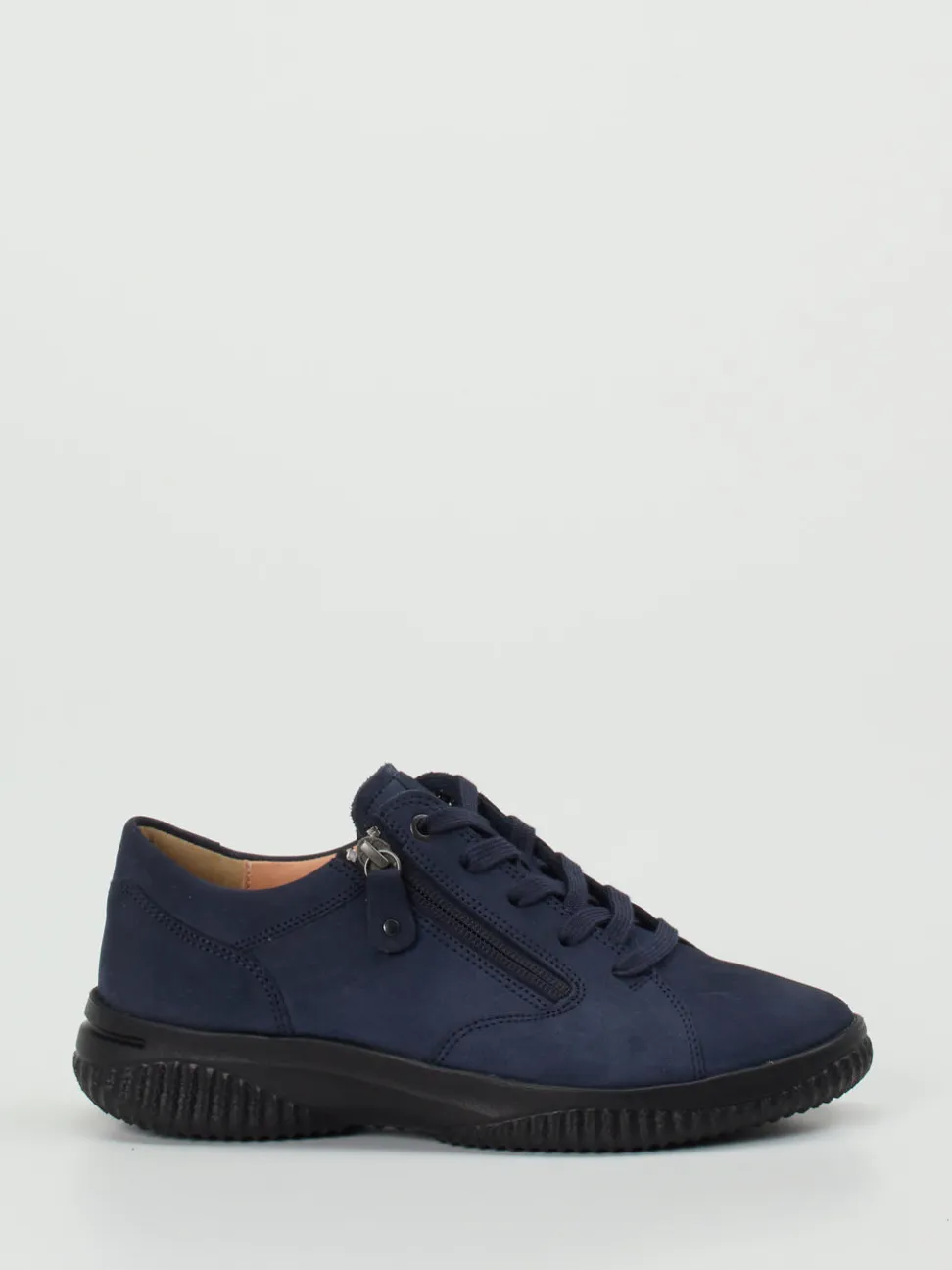 Hartjes – Komfort-Sneaker aus Nubukleder marineblau