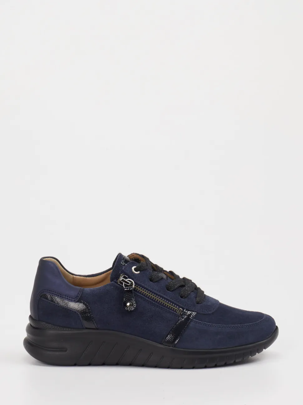 Hartjes – Komfort-Sneaker aus Veloursleder dunkelblau