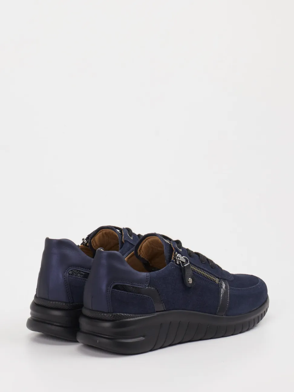 Hartjes – Komfort-Sneaker aus Veloursleder dunkelblau