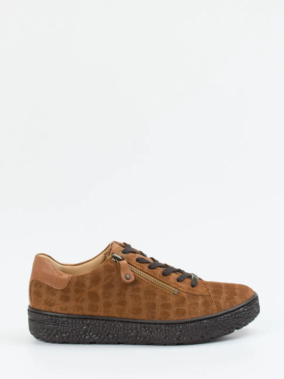Hartjes – Komfort-Sneaker aus Veloursleder cognac