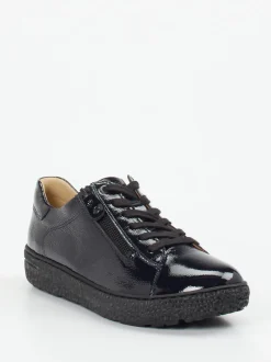 Hartjes – Komfort-Sneaker aus Lackleder Blau glänzend
