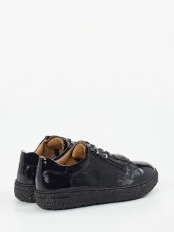 Hartjes – Komfort-Sneaker aus Lackleder Blau glänzend