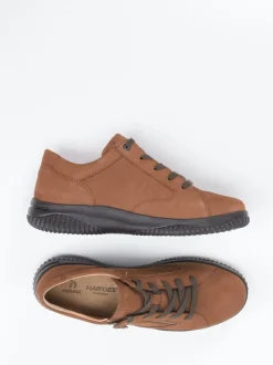 Hartjes – Komfort-Sneaker aus Nubukleder braun