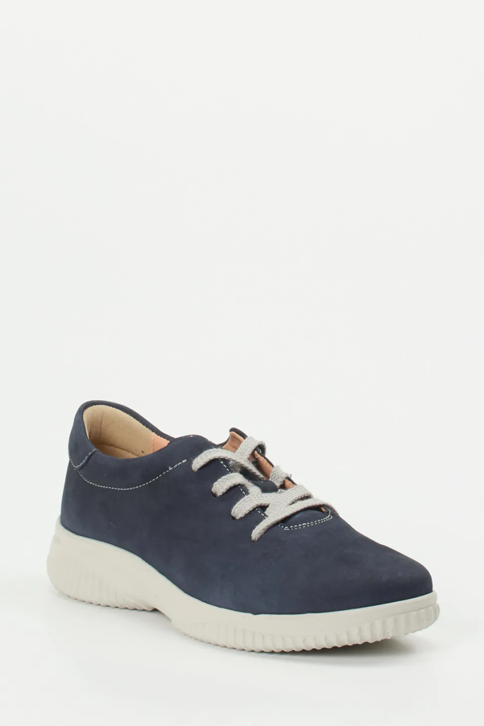 Hartjes – Komfort-Sneaker aus Nubukleder Marineblau