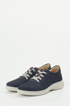 Hartjes – Komfort-Sneaker aus Nubukleder Marineblau