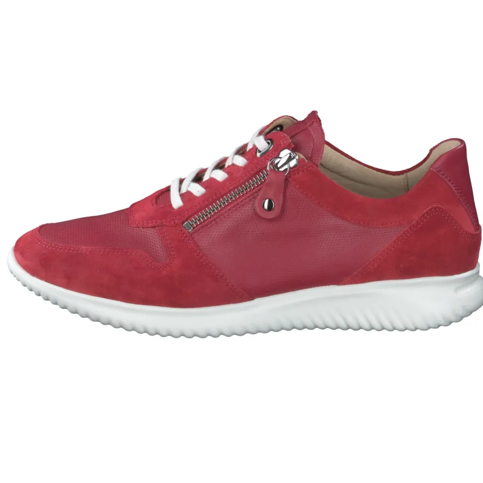 Hartjes – Komfort-Sneaker aus Veloursleder rot