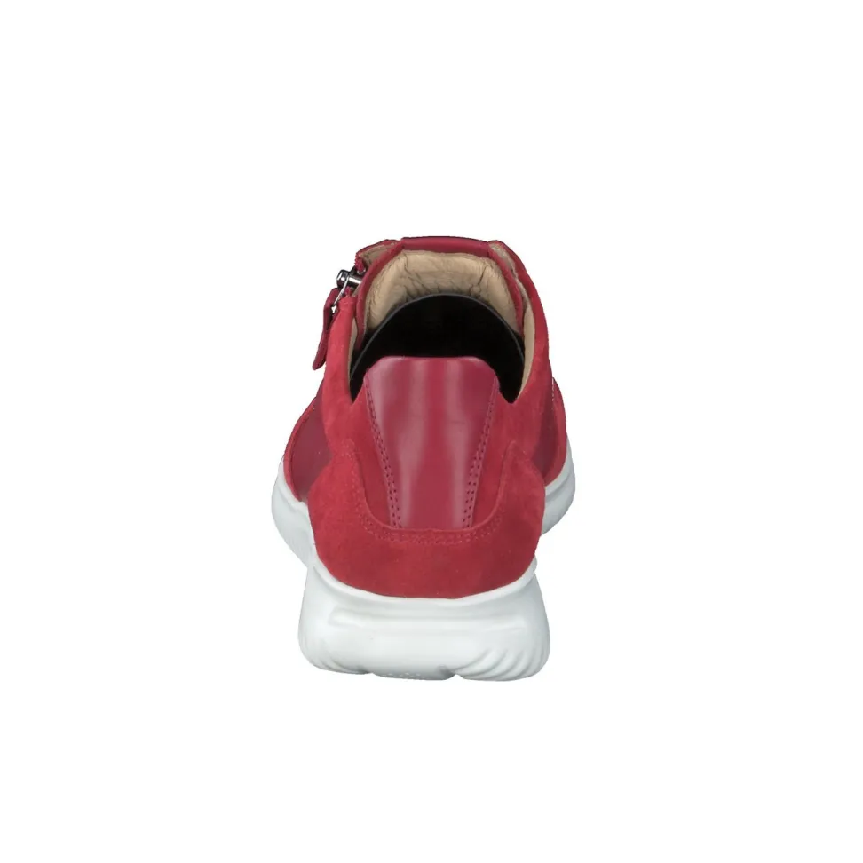 Hartjes – Komfort-Sneaker aus Veloursleder rot