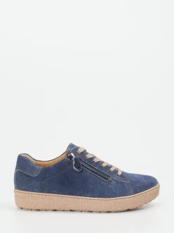Hartjes – Komfort-Sneaker aus Veloursleder jeansblau