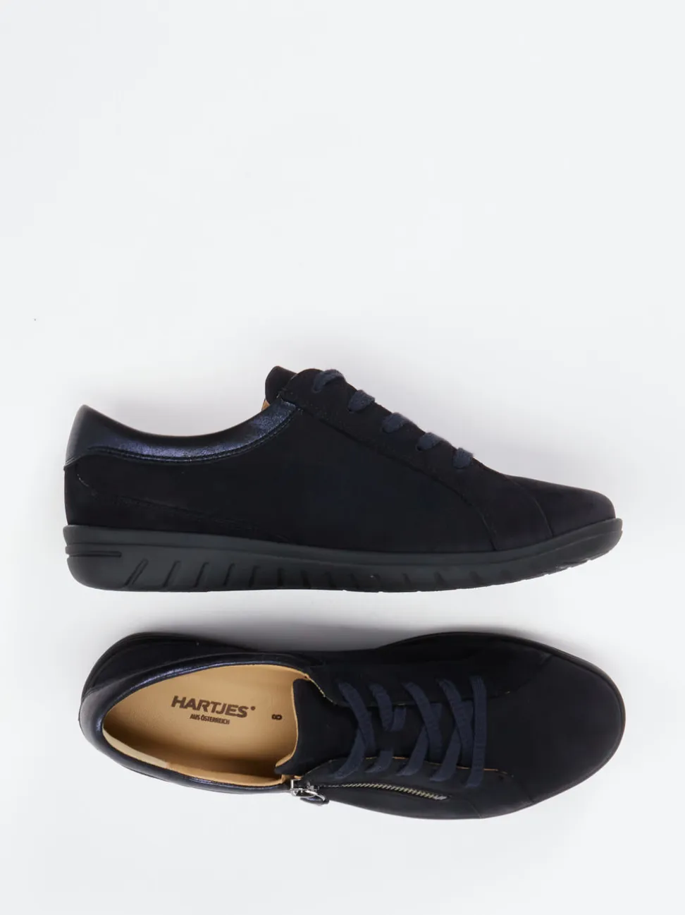 Hartjes – Komfort-Sneaker aus Nubukleder Dunkelblau