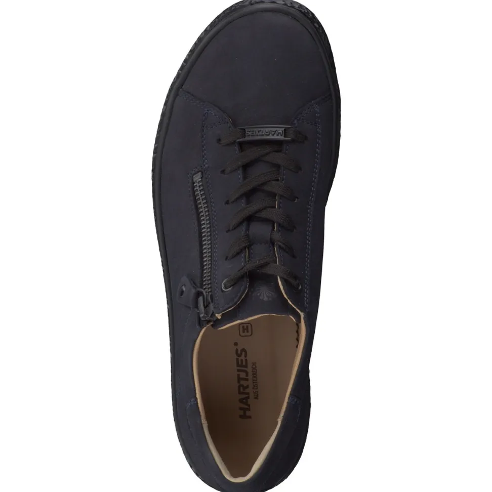 Hartjes – Komfort-Sneaker aus Nubukleder schwarz