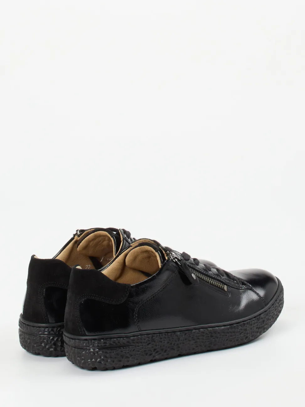 Hartjes – Komfort-Sneaker aus Lackleder Schwarz