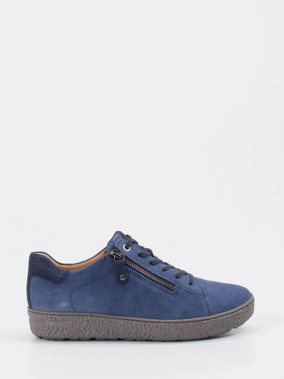Hartjes – Komfort-Sneaker aus Veloursleder blau