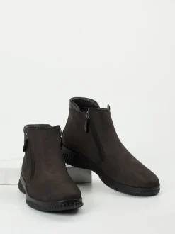 Hartjes – Komfort-Stiefelette aus Nubukleder dunkelbraun