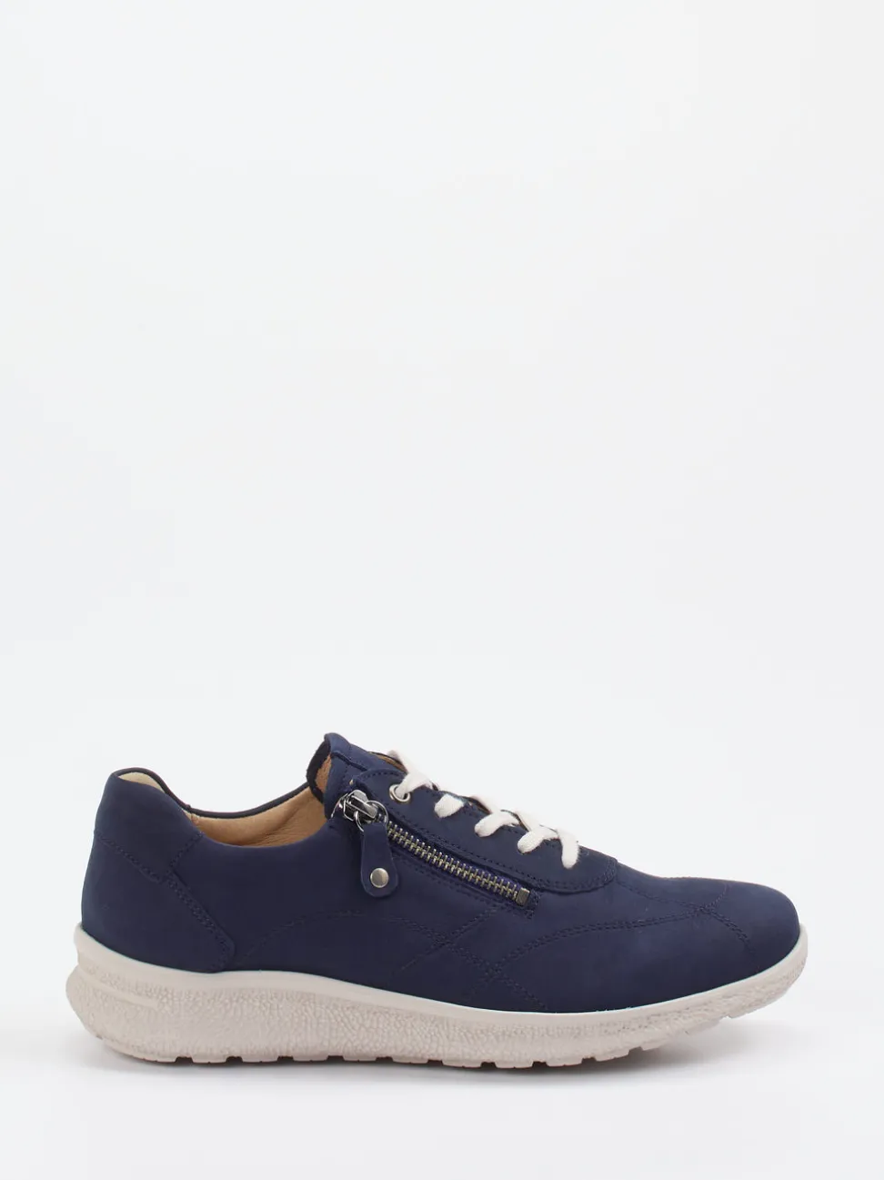 Hartjes – Schnürschuh aus Nubukleder marineblau