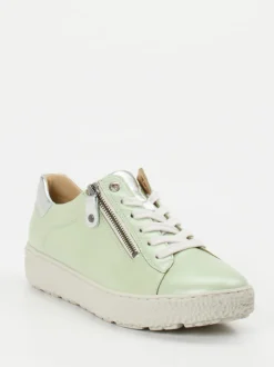 Hartjes – Sneaker aus Glattleder in Pastellgrün