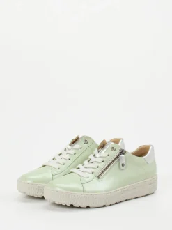 Hartjes – Sneaker aus Glattleder in Pastellgrün