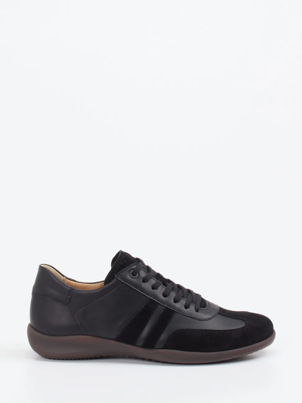Hartjes – Sneaker aus Glatt- und Veloursleder Schwarz