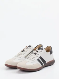 Hartjes – Sneaker aus Velours- und Glattleder Offwhite