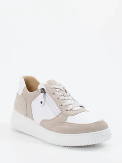 Hartjes – Sneaker aus Velours- und Glattleder Weiß
