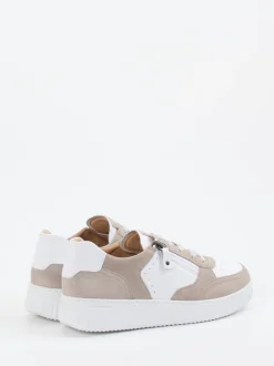 Hartjes – Sneaker aus Velours- und Glattleder Weiß
