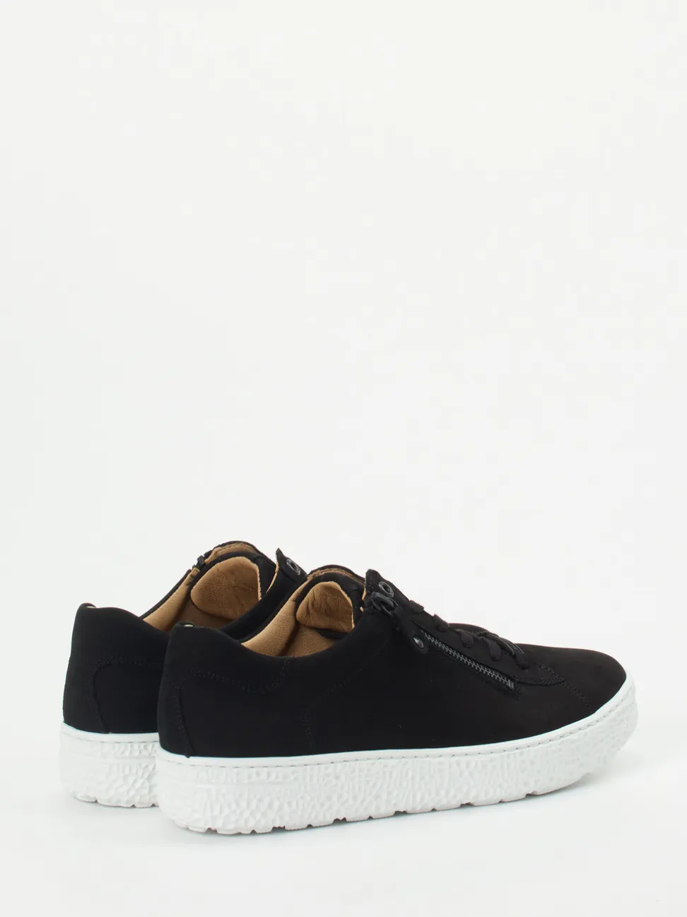 Hartjes – Sneaker aus Veloursleder Schwarz
