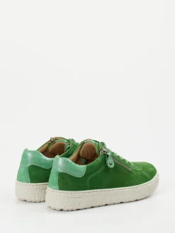 Hartjes – Sneaker aus Veloursleder Grün