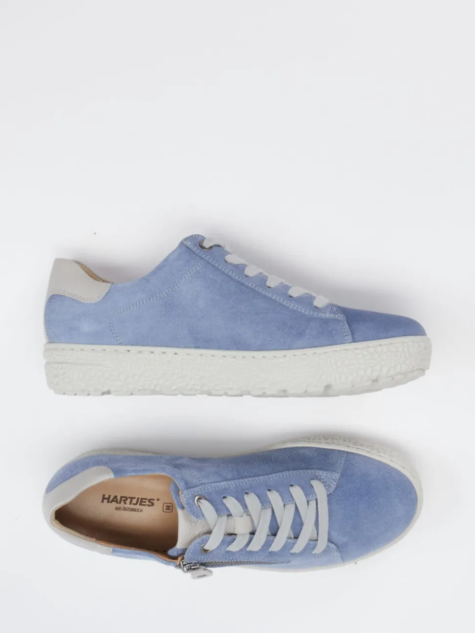 Hartjes – Sneaker aus Veloursleder jeansblau