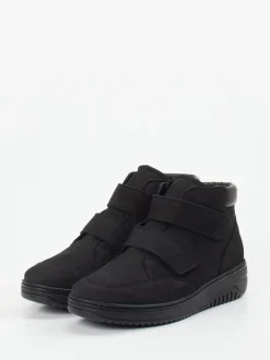 Hartjes – Stiefelette aus Nubukleder schwarz