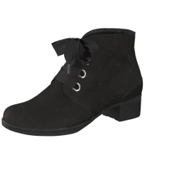 Hartjes – Stiefelette aus Nubukleder Schwarz