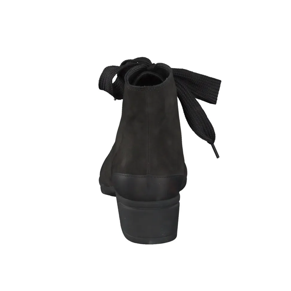 Hartjes – Stiefelette aus Nubukleder Schwarz