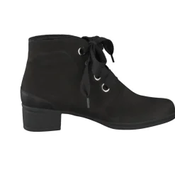 Hartjes – Stiefelette aus Nubukleder Schwarz