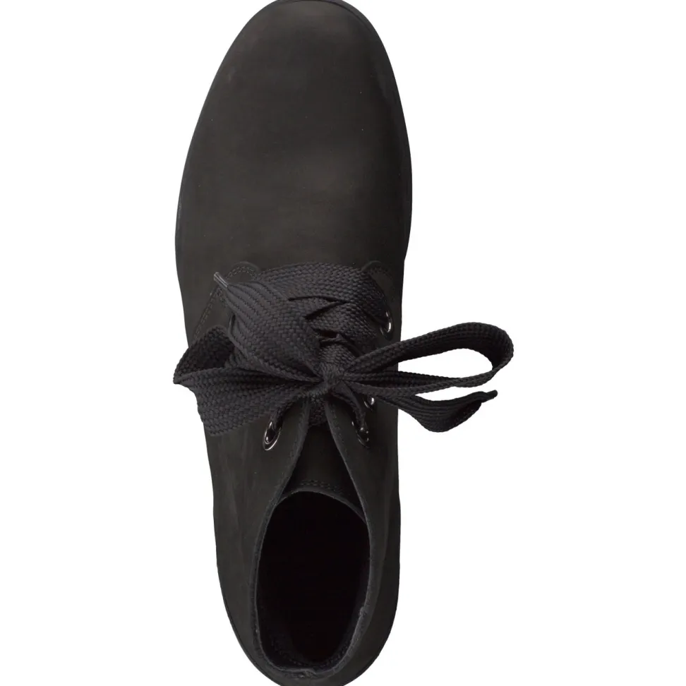 Hartjes – Stiefelette aus Nubukleder Schwarz