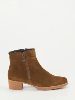 Hartjes – Stiefeletten aus Veloursleder Braun