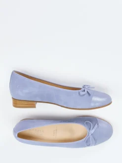 Hassia – Ballerinas aus Veloursleder Pastellblau