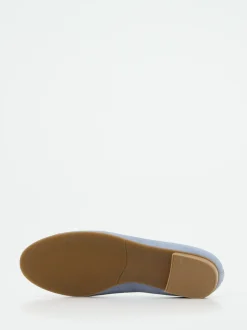 Hassia – Ballerinas aus Veloursleder Pastellblau